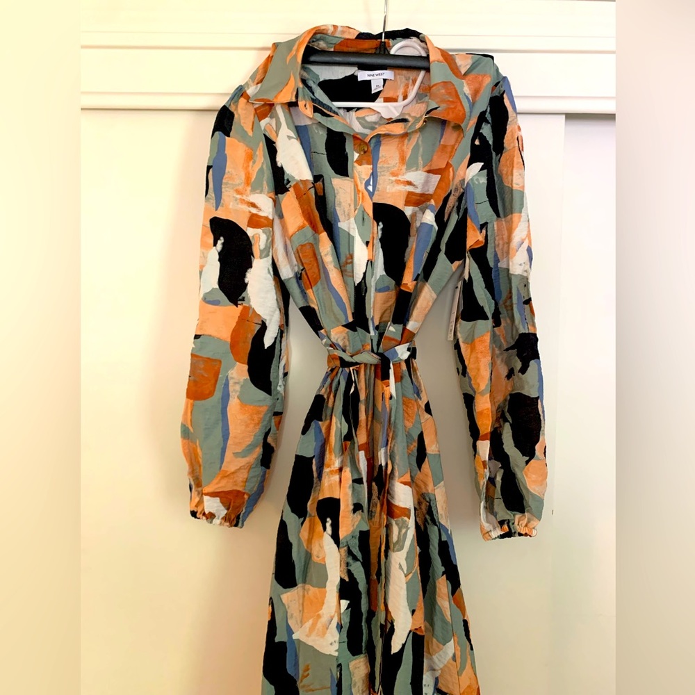 Nine West Wrap Dress - Multi Color
